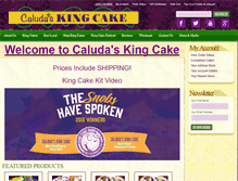 Tablet Screenshot of kingcakeshop.com